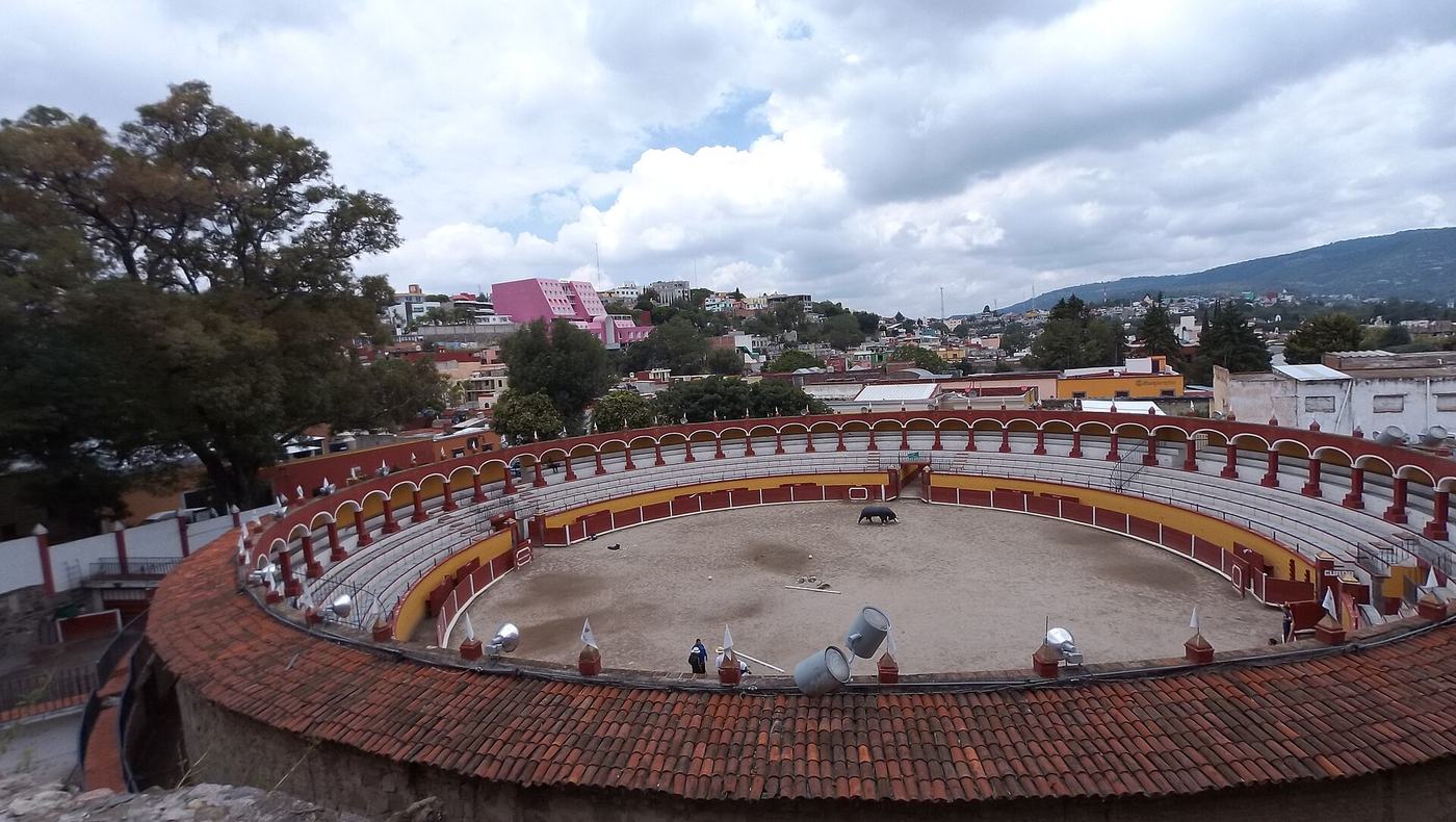 Panorama plaza de toros en Tlaxcala